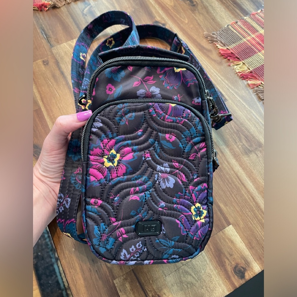 lug skeeter mini convertible crossbody boho floral black